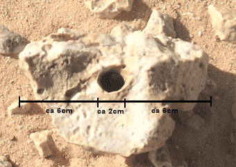 gebohrter Stein drilled Stone